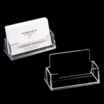 Acrylic Transparent Name Card Holder Desktop Showcase - Image 2