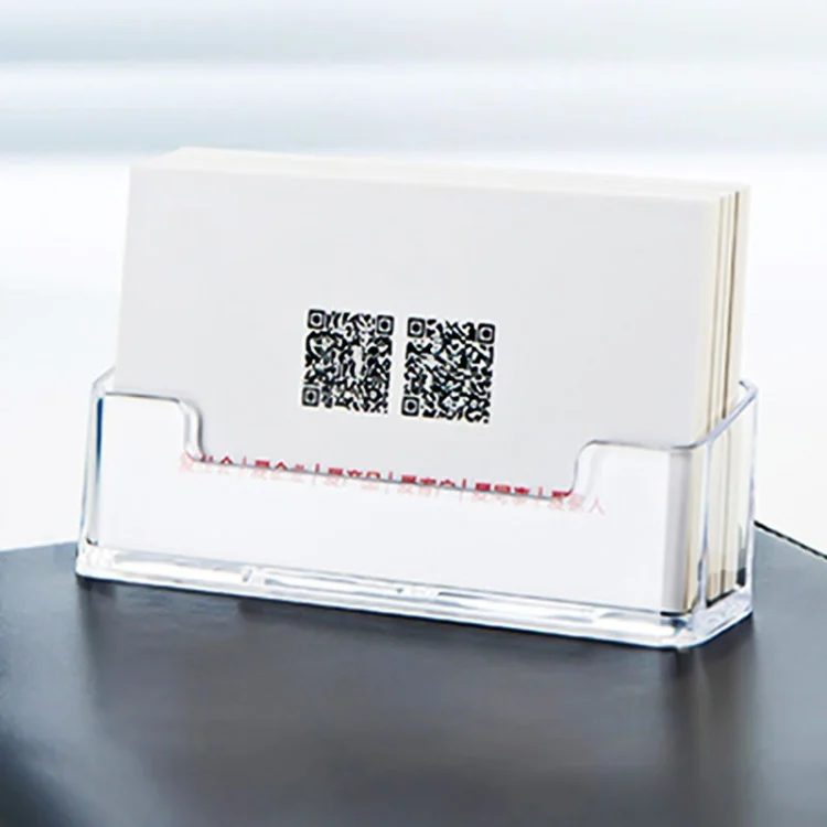 TBD053657401A_6.webp Acrylic Transparent Name Card Holder Desktop Showcase - Image 7