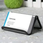 10 PCS Office Convenient Practical Metal Mesh Card Holder - Image 3