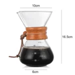 Hand Coffee Pot High Temperature Resistant 400ml Glass Coffee Pot - Image 2