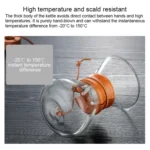 Hand Coffee Pot High Temperature Resistant 400ml Glass Coffee Pot - Image 3
