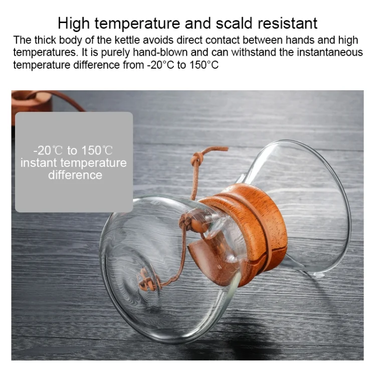TBD0536691301_2.webp Hand Coffee Pot High Temperature Resistant 400ml Glass Coffee Pot - Image 3