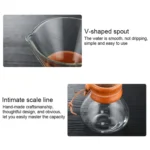 Hand Coffee Pot High Temperature Resistant 400ml Glass Coffee Pot - Image 4