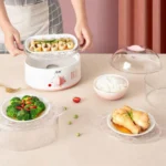 LINGRUI Timer Mini Multi-Function Egg Cooker Automatic Power Off Home Breakfast Machine, CN Plug - Image 3