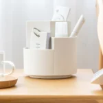 Multifunctional Round Pen Holder Office Rotating Large Capacity Pen Holder Storage Box Random Colour - Image 5