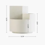 Multifunctional Round Pen Holder Office Rotating Large Capacity Pen Holder Storage Box Random Colour - Image 8