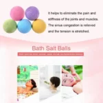 3 PCS 10g Natural Bubble Shower Bombs Ball Bath Salt Body Essential Oil Bath Ball - Image 6