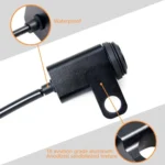 2 PCS / Set Motorcycle LED Lights Rearview Mirror Left And Right Switches Waterproof Boat-Shaped Switches - Image 5