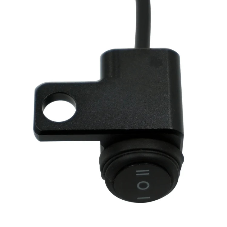 TBD0537000901A_1.webp Motorcycle Off-Road Vehicle Modification Parts Aluminum Alloy Mirror Seat Switch Headlight Spotlight Double Flash Steering Switch - Image 6