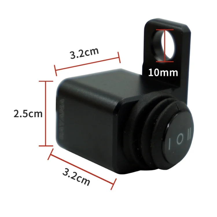 TBD0537000901_B1.webp Motorcycle Off-Road Vehicle Modification Parts Aluminum Alloy Mirror Seat Switch Headlight Spotlight Double Flash Steering Switch - Image 2