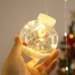 LED Copper Wire Curtain Light Wishing Ball Christmas Decoration String Lights, Random Style Delivery - Image 3