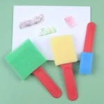 2 Sets Sponge Painting Brush Children Art Painting Seal Tool - Image 2
