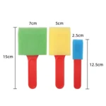 2 Sets Sponge Painting Brush Children Art Painting Seal Tool - Image 3