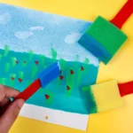 2 Sets Sponge Painting Brush Children Art Painting Seal Tool - Image 5