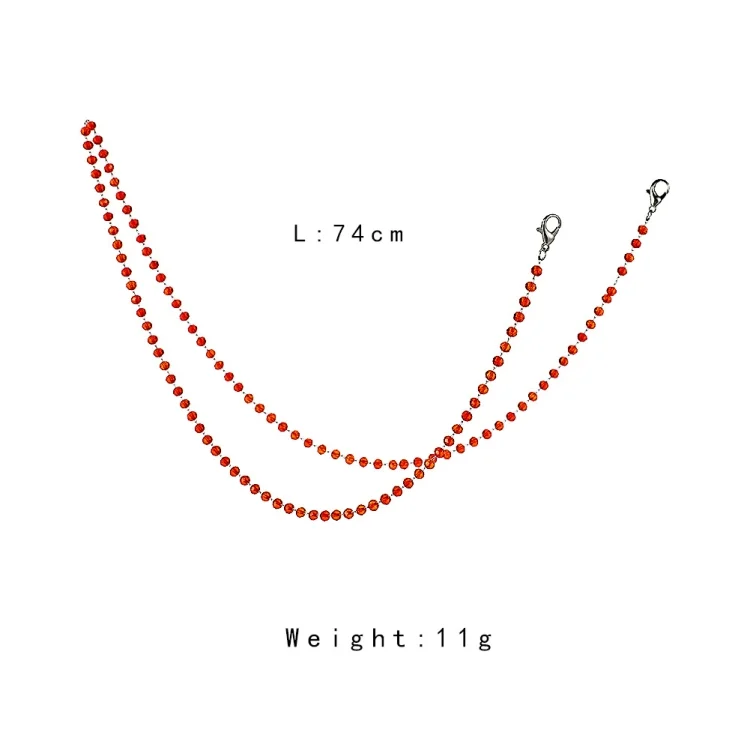 TBD0537201801_B1.webp Glossy Crystal Beads Handmade Mask Anti-Lost Hanging Lanyard Chain Glasses Chain - Image 2