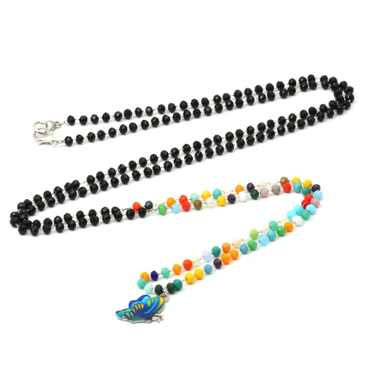 TBD05372021_1.webp Jewelry Bead Chain Butterfly Pendant Mask Anti-Drop Lanyard Necklace Glasses Chain - Image 2