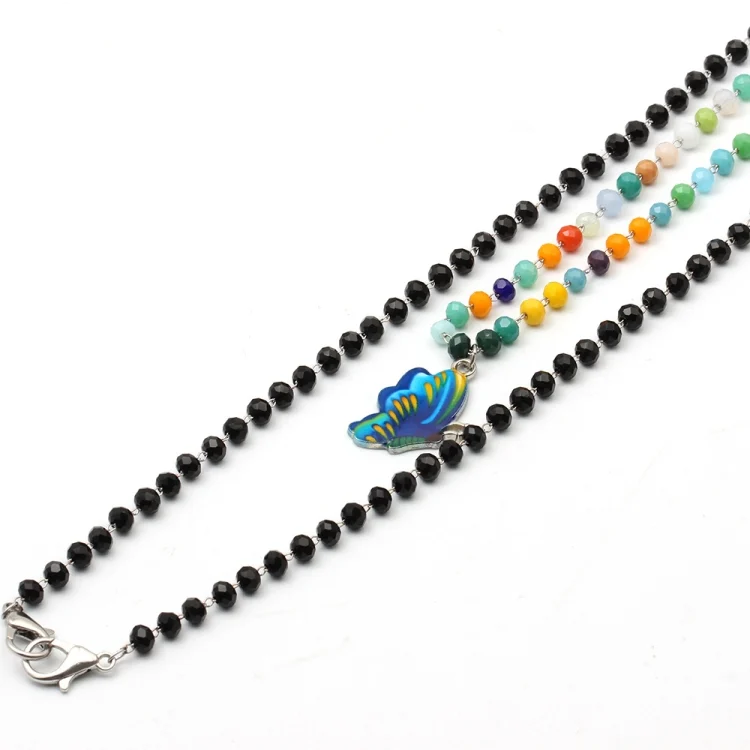 TBD05372021_2.webp Jewelry Bead Chain Butterfly Pendant Mask Anti-Drop Lanyard Necklace Glasses Chain - Image 3