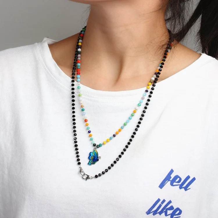 TBD05372021_6.webp Jewelry Bead Chain Butterfly Pendant Mask Anti-Drop Lanyard Necklace Glasses Chain - Image 7