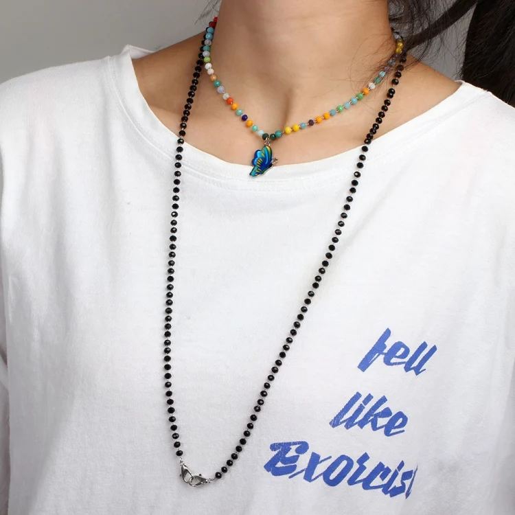TBD05372021_7.webp Jewelry Bead Chain Butterfly Pendant Mask Anti-Drop Lanyard Necklace Glasses Chain - Image 8