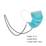 Drop-Shaped Beaded Crystal Mask Anti-Lost Lanyard Fashion Glasses Chain - Image 2