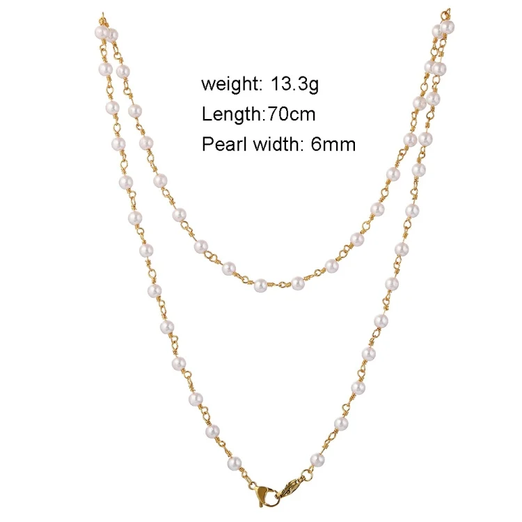 TBD0537202701_B1.webp Mask Anti-Lost Lanyard Pearl Sweater Chain Multi-Purpose Mask Lanyard Glasses Chain - Image 2