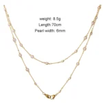 Retro Handmade Pearl Multi-Purpose Anti-Lost Hanging Lanyard Mask Glasses Chain - Image 2