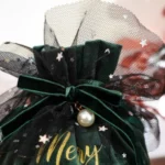 Christmas Velvet Peace Fruit Gift Bag Christmas Decoration Supplies Children Candy Gift Bag - Image 2