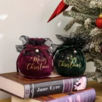 Christmas Velvet Peace Fruit Gift Bag Christmas Decoration Supplies Children Candy Gift Bag - Image 4