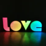 LED Letter Light Box Conjoined LOVE Shape Decoration Lamp