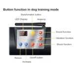 2 In 1 Smart Wireless Waterproof Fence Remote Dog Trainer with Collar - Image 6
