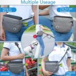 MOVEPEAK Pet Snack Bag Leash Pet Training Waist Bag Outing Dog Snack Bag - Image 7