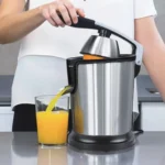 Stainless Steel Multifunctional Hand Press Juicer Orange Juice Machine Electric Juicer, EU Plug - Image 9