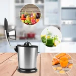 Stainless Steel Multifunctional Hand Press Juicer Orange Juice Machine Electric Juicer, EU Plug - Image 10