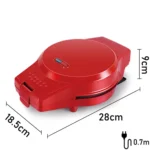 3-in-1 Multi-Function Eleictric Baking Pan Breakfast Maker Donut Sandwich Waffle Maker Pizza Maker, EU Plug - Image 5