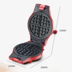 3-in-1 Multi-Function Eleictric Baking Pan Breakfast Maker Donut Sandwich Waffle Maker Pizza Maker, EU Plug - Image 6