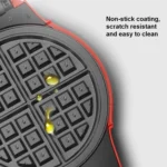 3-in-1 Multi-Function Eleictric Baking Pan Breakfast Maker Donut Sandwich Waffle Maker Pizza Maker, EU Plug - Image 10