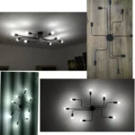 Modern Minimalist Shaped Spider Ceiling Lamp Chandelier, AC 220V - Image 6