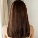 Realistic Long Straight Hair Wig Synthetic Fiber Headgear For Women - Image 3