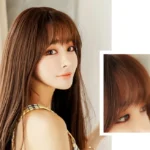 Realistic Long Straight Hair Wig Synthetic Fiber Headgear For Women - Image 4