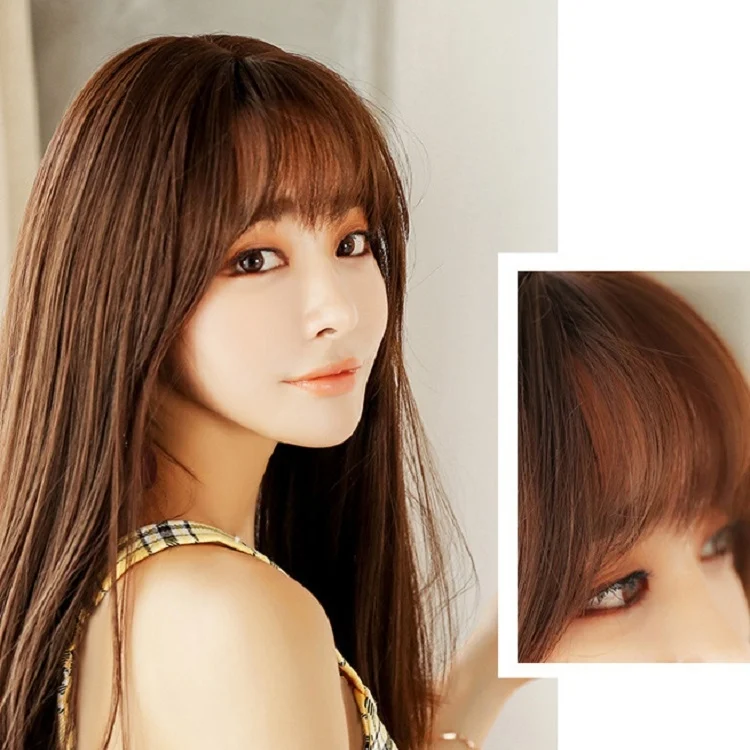 TBD0538592004_B3.webp Realistic Long Straight Hair Wig Synthetic Fiber Headgear For Women - Image 4