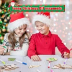 Christmas Creative DIY Decoration Gift Set  Handmade Wood Chip Pendant - Image 3