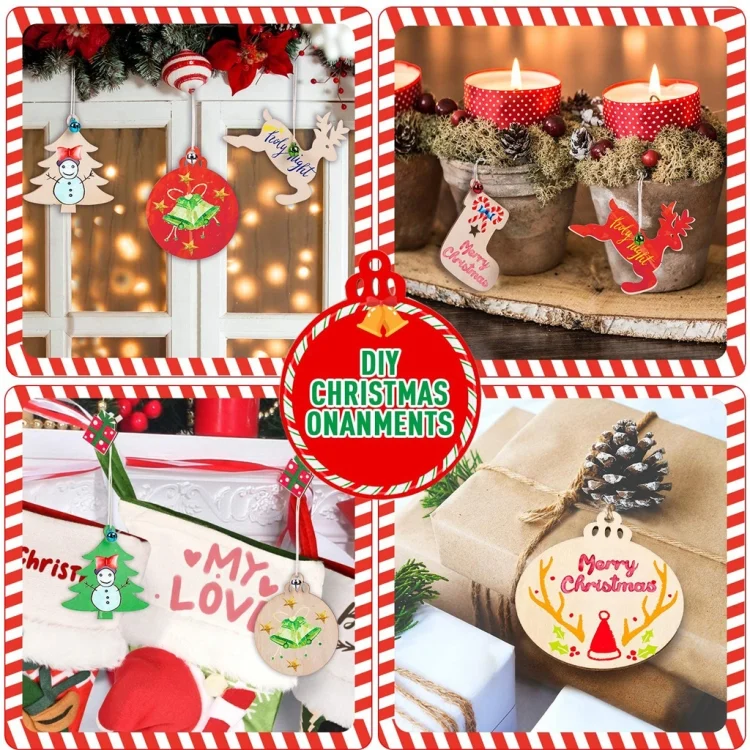 TBD0538592401_B5.webp Christmas Creative DIY Decoration Gift Set  Handmade Wood Chip Pendant - Image 6