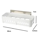 Powerful Suction Cup Storage Rack Bathroom Toiletries Storage Rack - Image 3