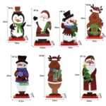 Christmas Festival Decorations Wooden Figure Desktop Decoration - Image 2