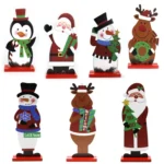 Christmas Festival Decorations Wooden Figure Desktop Decoration - Image 3
