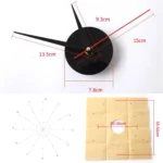 Acrylic 3D Wall Clock DIY Living Room Bedroom Wall Background Decoration - Image 3