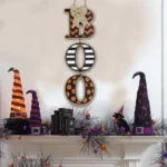 Wooden Halloween BOO Letters Home Decoration Hanging Crafts - Image 6