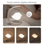 Bird Speaker Night Light Bedroom Bedside Music Desk Lamp - Image 4