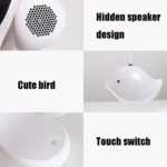 Bird Speaker Night Light Bedroom Bedside Music Desk Lamp - Image 6