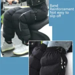 Electric Bicycle Winter Motorcycle Windshield Waterproof Warm Leg Cover Plus Velvet Padded Knee Pads - Image 3